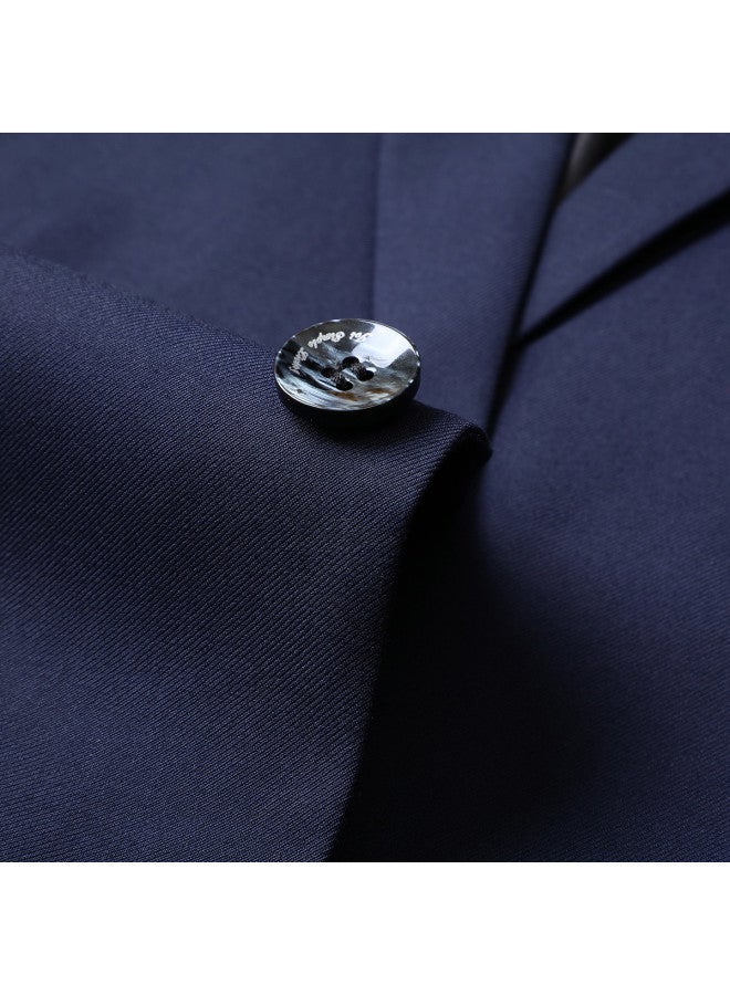 ROMON Top + Pants】business Casual Men's Suit, Groom Wedding Suit Set For Men - Image 4