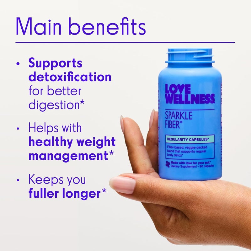 Love Wellness Bye Bye Bloat and Sparkle Fiber  Universal Gut Duo  Digestive Enzymes for Gas  Fast Acting Bloating Relief for Women - Image 4