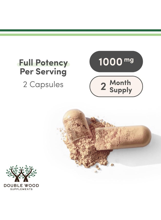 Double Wood Supplements Turkey Tail Mushroom Supplement – 120 Capsules (Coriolus Versicolor)  Double Wood Supplements - Image 3