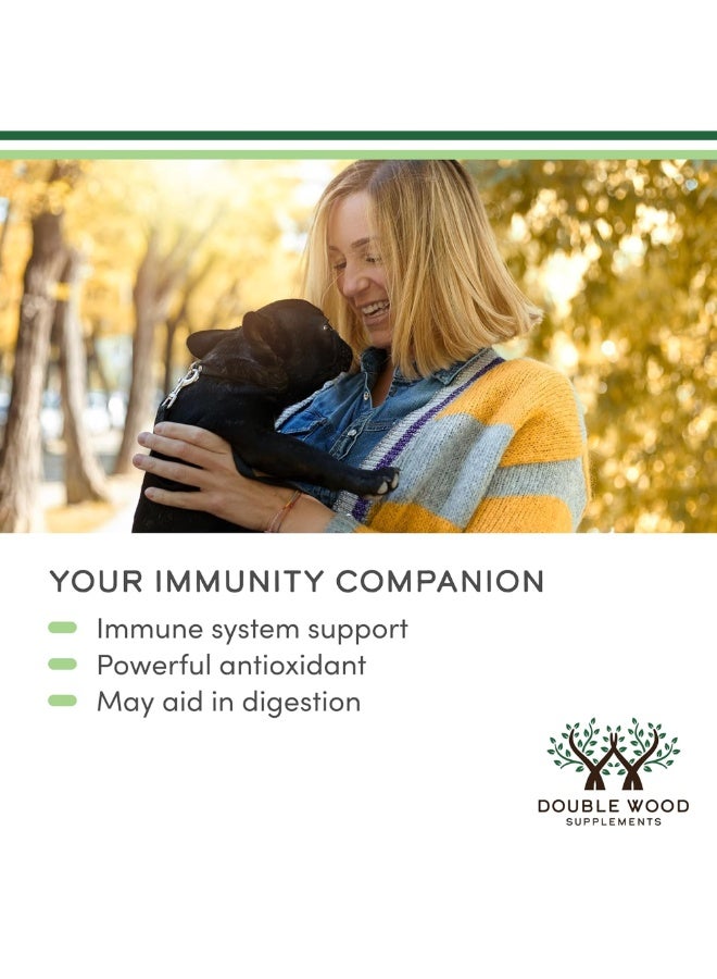 Double Wood Supplements Turkey Tail Mushroom Supplement – 120 Capsules (Coriolus Versicolor)  Double Wood Supplements - Image 4