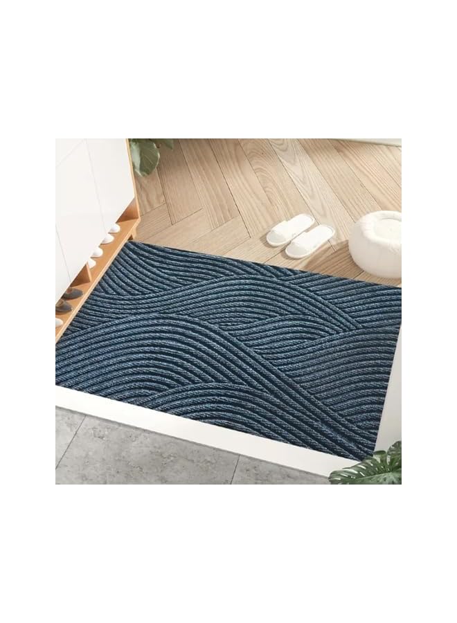 The Bros Door mat, 【75 * 45CM】indoor and outdoor doormat, non-slip durable welcome mat for home entrance, outdoor entrance, patio, floor.(Blue) - Image 5