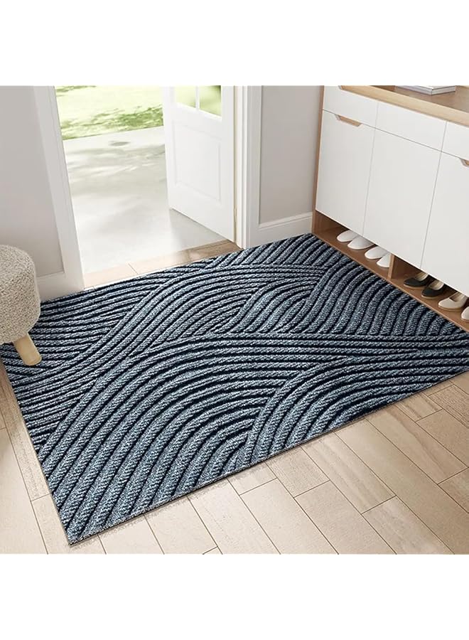 The Bros Door mat, 【75 * 45CM】indoor and outdoor doormat, non-slip durable welcome mat for home entrance, outdoor entrance, patio, floor.(Blue) - Image 1