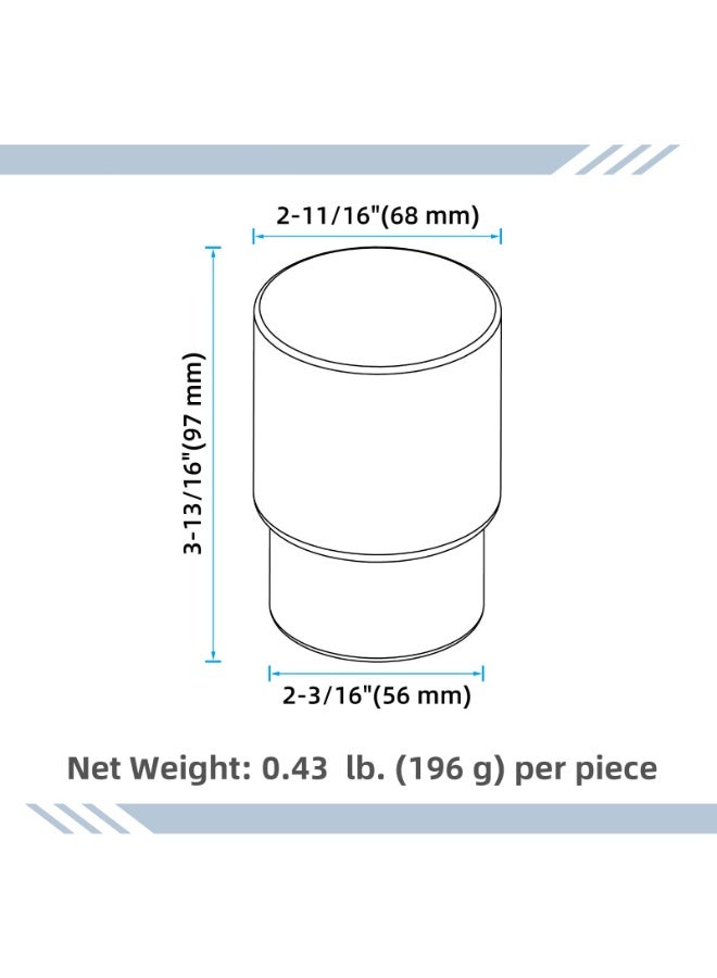 KISSUN Glass Tumbler Cup 2 Pack, Frosted Bathroom Rinsing and Mouthwash Cup, Toothbrush & Toothpaste Holder & Drinking for Glassware - Image 2