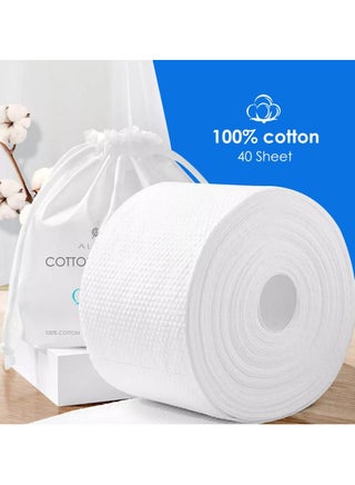 100% Cotton Multipurpose Roll Hygienic Disposable Soft Beauty Face Personal care Towel Cotton Pad Wet Wipes Masks Facial tissue Skin-friendly Travel Office Home 40 Sheets - pzsku/ZA36B0B3970E5421F646EZ/45/_/1733494906/4c665e93-ede4-4f12-a300-0662eaea0662