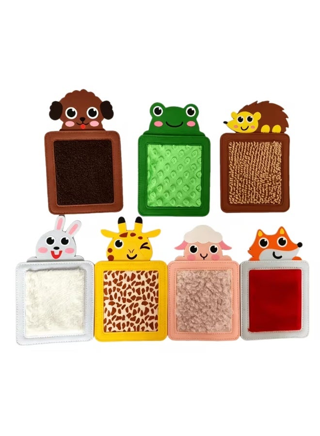 Animal-Themed Sensory Mat with 8 Different Textured Felt Panels, Tactile Sensory - Image 3