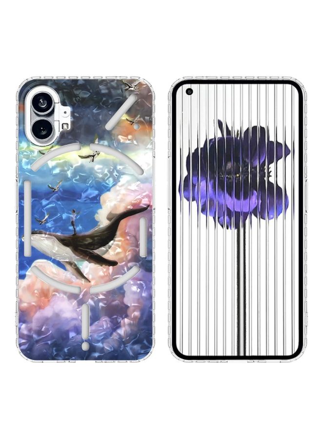 Case Cover For Nothing Phone 1 2.0mm Airbag Shockproof IMD TPU Phone Case Whale