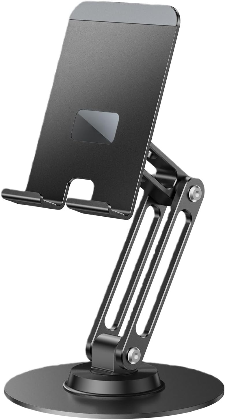 Shockproof Tablet Holder 360 Degree Rotating Adjustable Stand Mobile Device Aluminum Alloy Stand - Image 1