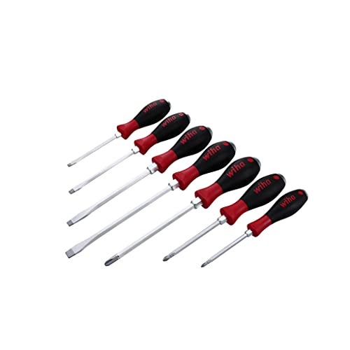 Wiha 53097 Screwdriver Set, Slotted and Phillips, Extra Heavy Duty, 7 Piece - Image 1