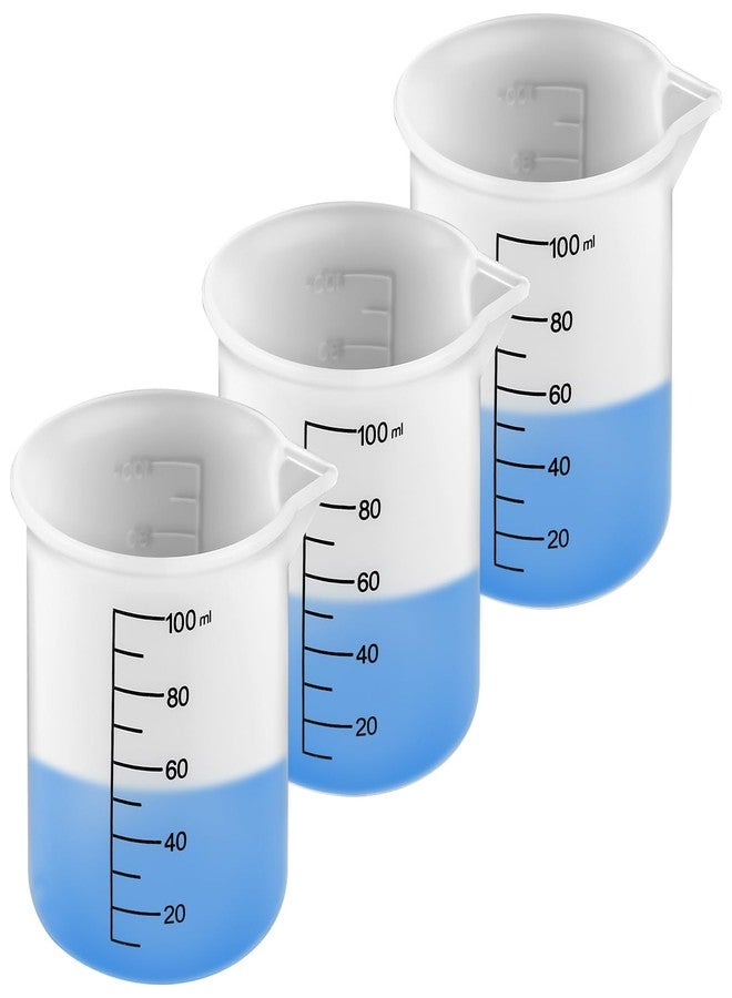 PEUTIER 3pcs Laundry Detergent Cup, Silicone Measuring Cup with Scale Marks Laundry Detergent Dispenser Laundry Measuring Cup for Liquid Detergent for Precise Measurement, Transparent - Image 1
