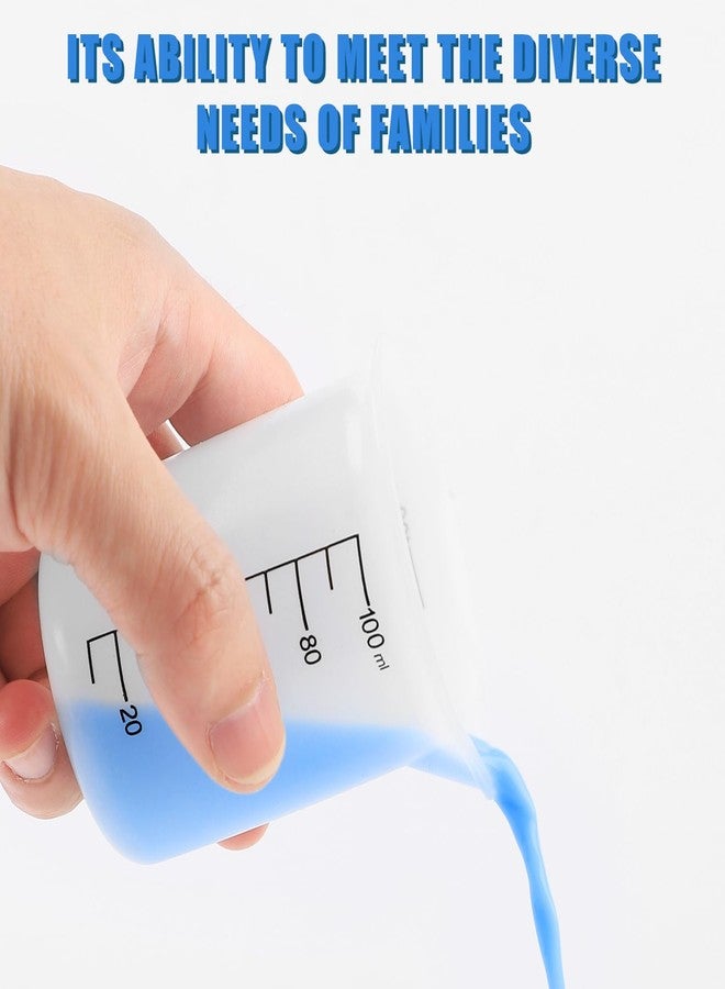 PEUTIER 3pcs Laundry Detergent Cup, Silicone Measuring Cup with Scale Marks Laundry Detergent Dispenser Laundry Measuring Cup for Liquid Detergent for Precise Measurement, Transparent - Image 3
