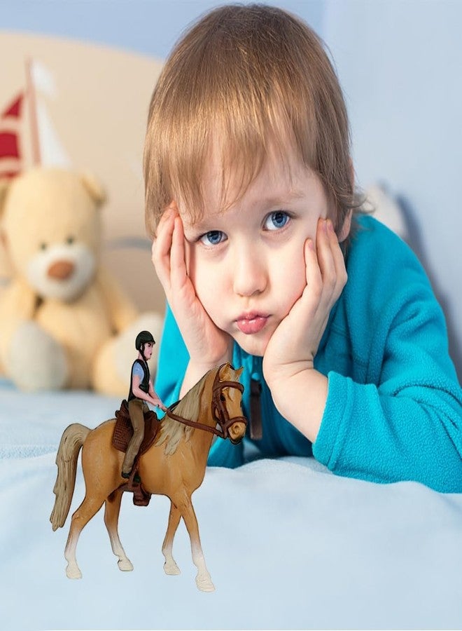 Buildcon Horse Toy, Small Toy Horse for Kids, Farm Animal Model for Imaginative Play, Durable Plastic Horse Figure, Educational Toy for Children Aged 3 and Up - Image 4