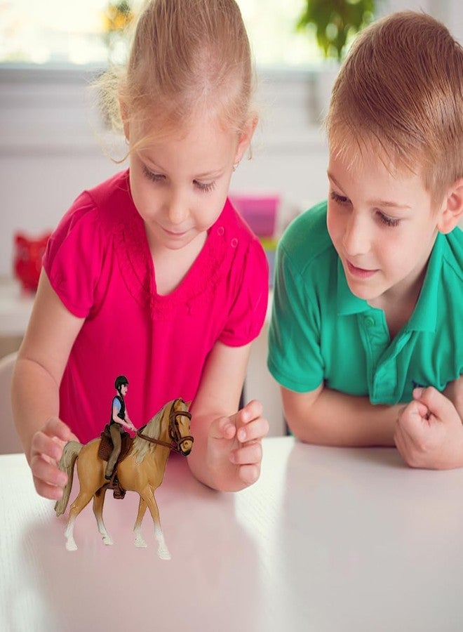 Buildcon Horse Toy, Small Toy Horse for Kids, Farm Animal Model for Imaginative Play, Durable Plastic Horse Figure, Educational Toy for Children Aged 3 and Up - Image 3