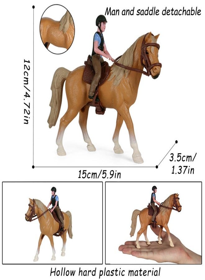 Buildcon Horse Toy, Small Toy Horse for Kids, Farm Animal Model for Imaginative Play, Durable Plastic Horse Figure, Educational Toy for Children Aged 3 and Up - Image 2