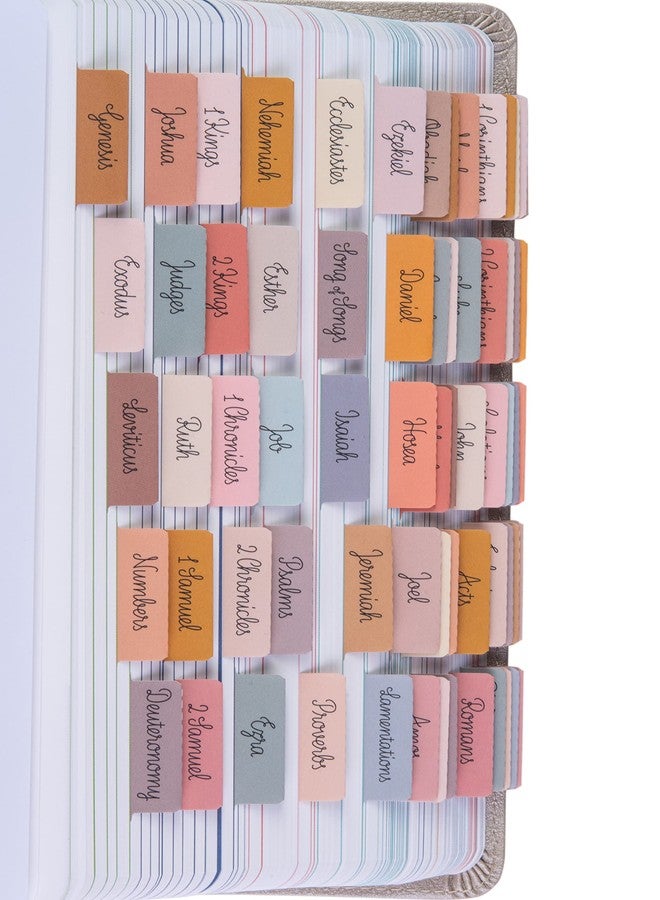 DiverseBee Laminated Bible Tabs (Large Print, Easy to Read), Bible Journaling Supplies, Bible Book Tabs, Christian Gift, 66 Bible Tabs Old and New Testament, Includes 11 Blank Tabs (Vintage) - Image 1