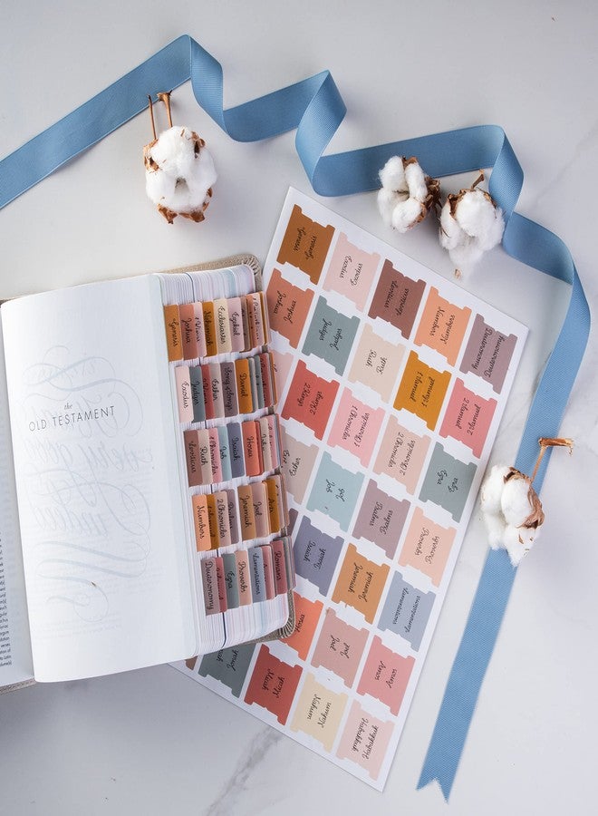 DiverseBee Laminated Bible Tabs (Large Print, Easy to Read), Bible Journaling Supplies, Bible Book Tabs, Christian Gift, 66 Bible Tabs Old and New Testament, Includes 11 Blank Tabs (Vintage) - Image 5