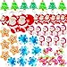 Roaqua 100 Packs Variety Bulk Mini pop Santa Claus Fidget Gifts for School Christmas Holiday Kids Party Favors and Classroom Students Prizes - Image 2