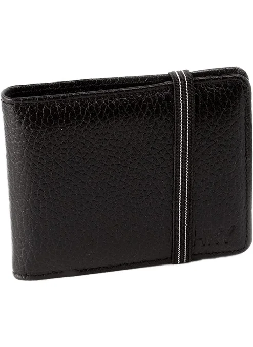 Hky Men's Leather Card Holder Wallet