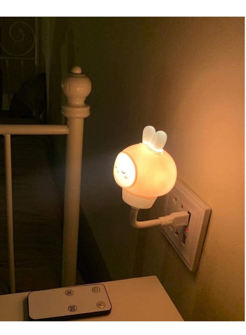 RATSAW USB Plug in Bunny Night Light with Remote Control Dimmer and Timer - Image 3