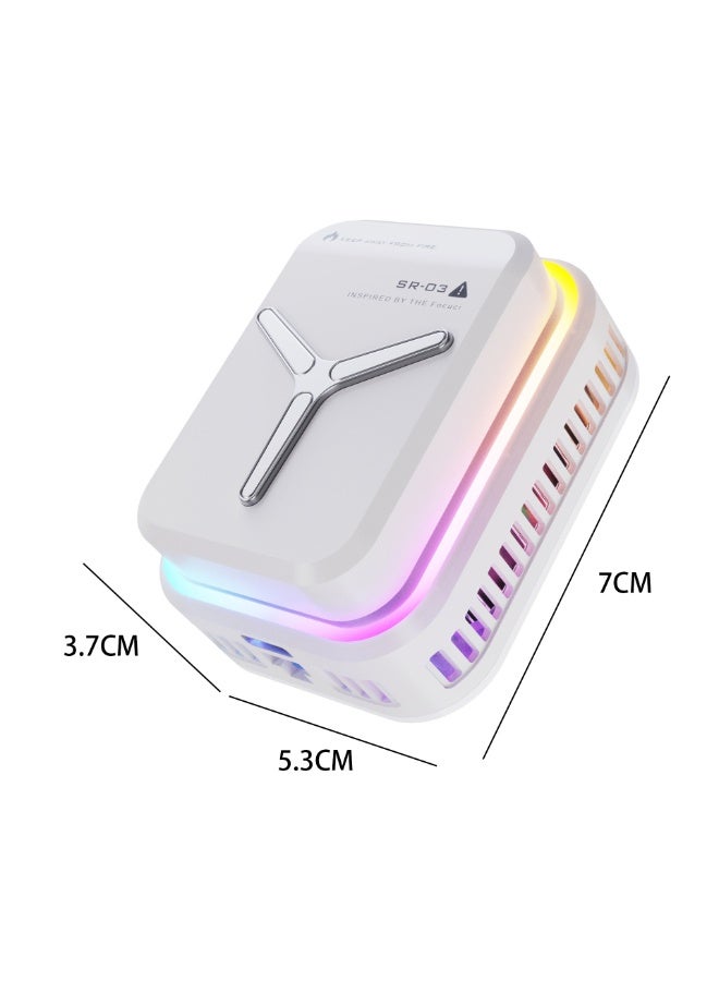 Wireless Phone Cooler, Magnetic/Back Clip Semiconductor Cell Phone Radiator with Independent Battery Fit for all Smartphones, Portable Mobile Phone Heatsink for Gaming & Live Streaming, SR-03  - Image 2