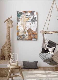 LOWHA Framed Canvas Wall Art Stretched Over Wooden Frame, Abstract Painting, For Home, Living Room, Office Decor  - Image 4