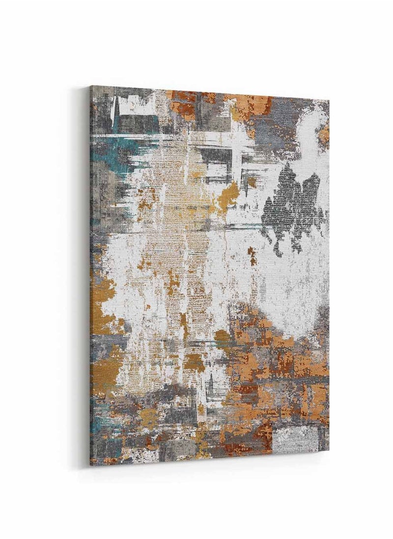 LOWHA Framed Canvas Wall Art Stretched Over Wooden Frame, Abstract Painting, For Home, Living Room, Office Decor  - Image 5