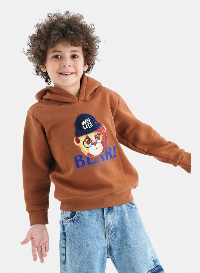 جوكي هودي شتوي أولادي مبطن فليس the Bear بطبعة