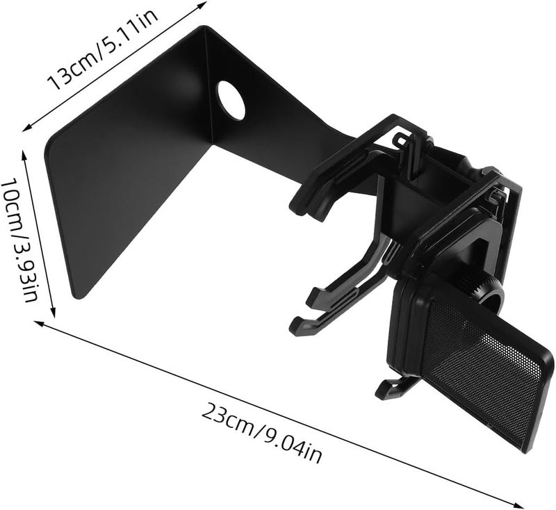 TOYANDONA Microphone Shock Mount with Pop Filter and Metal Bracket, Universal Tabletop Mic Stand for Studio and Livestreaming, Anti-vibration Wave Shock Mount Compatible with Large Diaphragm - Image 1