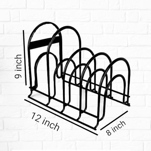 WonderStand Pot Pan Kitchen Shelves Freestanding Rack Organizer (5-Tier) Heavy Duty Metal For Home/Kitchen - Image 2