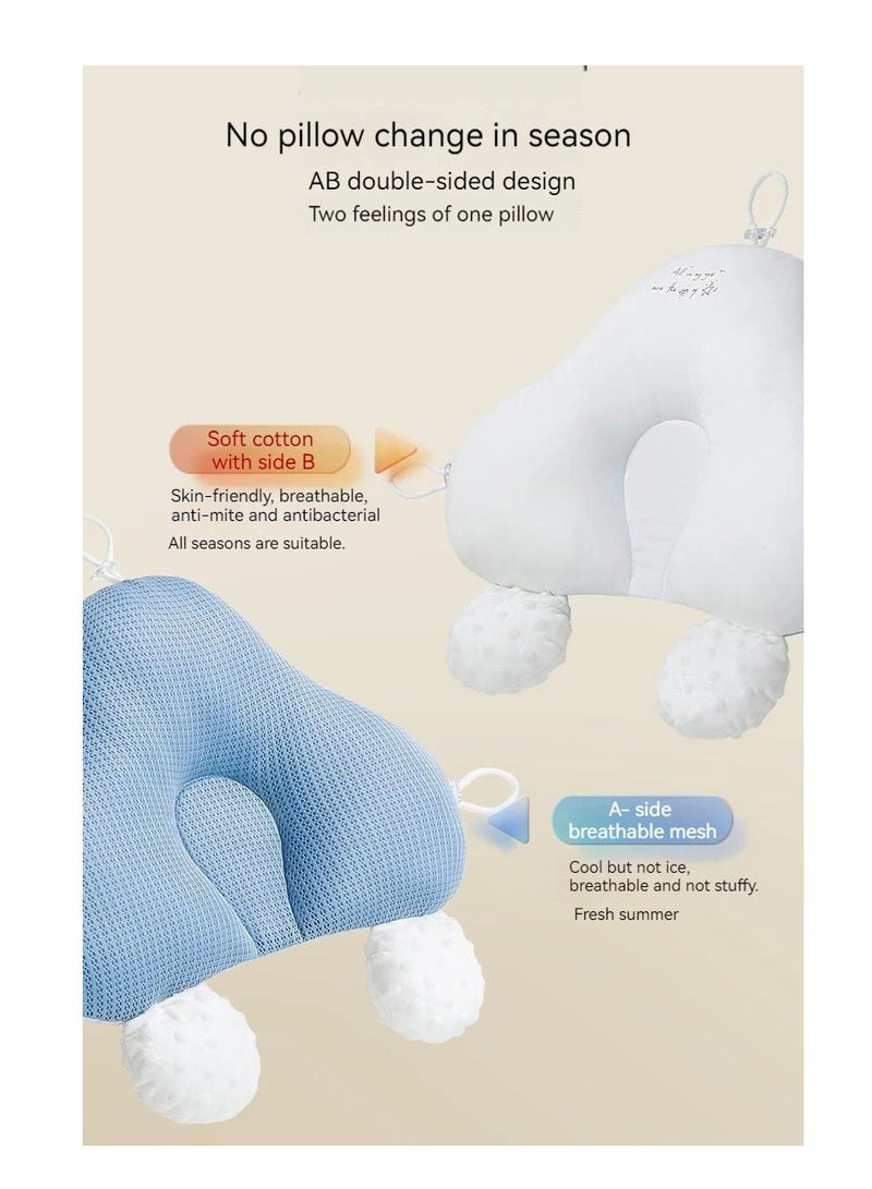 BAIG Pillows For Babies Shaping Pillow Fall Prevention Ab Side Breathable Comfort Cotton Newborn Infant Anti-Roll Sleep Bedding Kids - Image 3