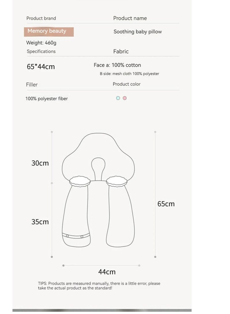 BAIG Pillows For Babies Shaping Pillow Fall Prevention Ab Side Breathable Comfort Cotton Newborn Infant Anti-Roll Sleep Bedding Kids - Image 4