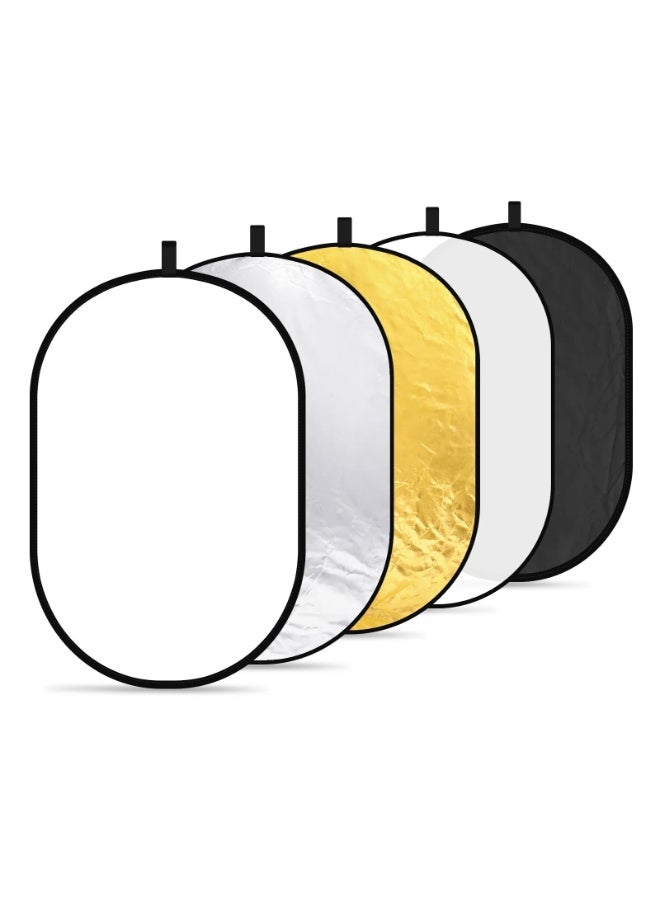اف اكس ستوديو 5-in-1 Oval Portable Photography Reflector - 90*120cm - Image 1