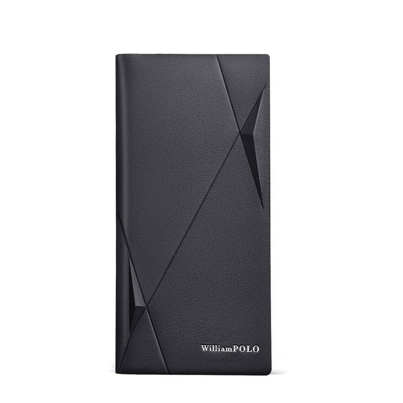 Men's Genuine Leather Clutch Wallet - Large Capacity, Zipper Pocket, 19 Card  Slots