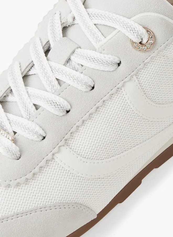 Celeste WHITE Women Lace-Up Sneakers for Women | Best Price UAE