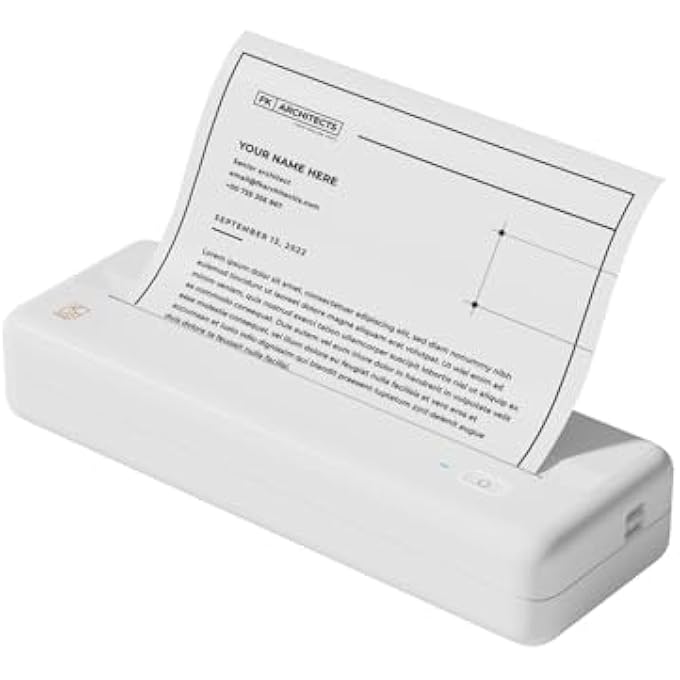 WIRELESS PORTABLE PRINTER - BLUETOOTH THERMAL PRINTER FOR TRAVEL, MOBILE OFFICE, SCHOOL, HOME COMPATIBLE WITH IOS ANDROID - Image 3