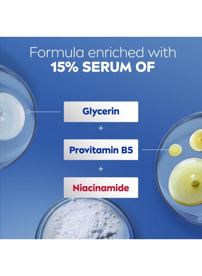 NIVEA Intense Healing Body Cream for Dry Skin with Glycerin, Provitamin B5 and Niacinamide, 72-Hour Moisture, Non-Greasy Body Moisturizer Immediately Soothes Dry, Itchy Skin Feeling, 13.5 Oz Jar - Image 3