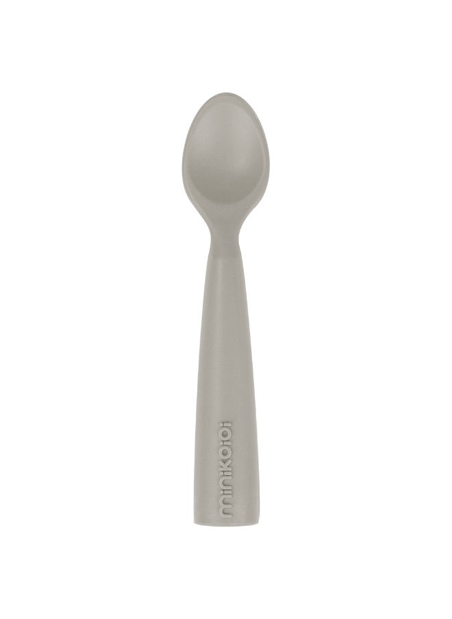 Minikoioi Silicone Scoopers  Mellow YelloWithPowder Grey  Pack of 2  - Image 3