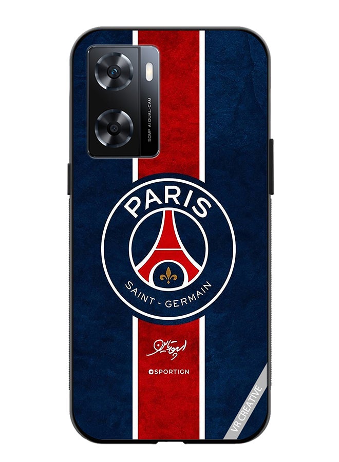 VR CREATIVE Protective Case Cover For Oppo A57/A77s Paris Saint Germain Design  Multicolour - Image 1