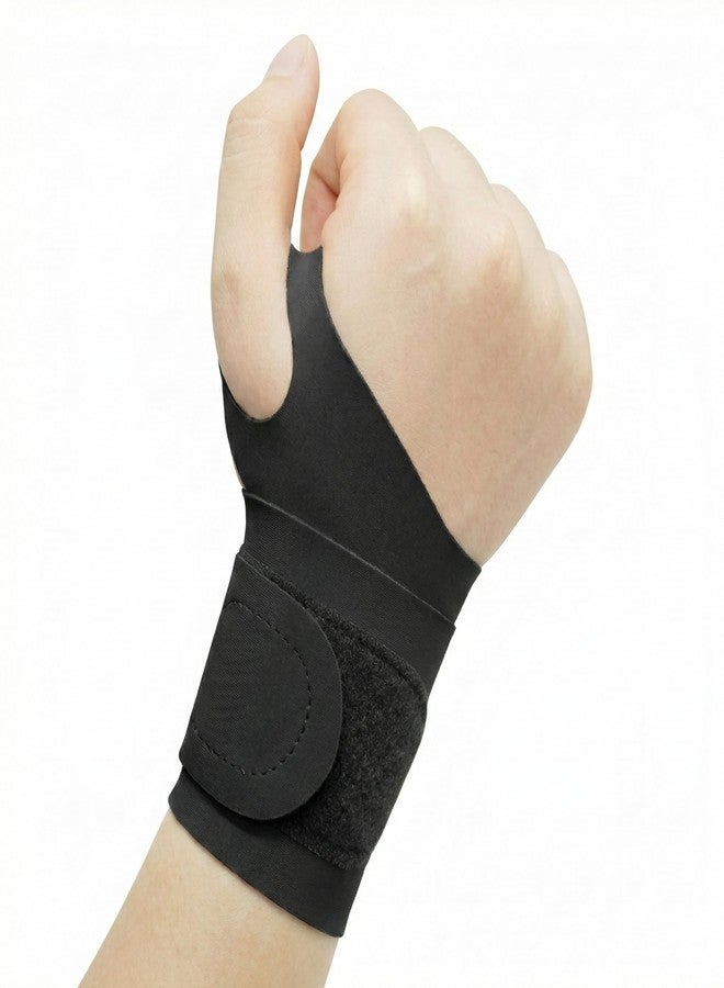 Cetaplast Lightweight Wrist Support for Gym & Sports – Skin-Friendly Adjustable Support for Tennis, Badminton & Orthopedic Injury Protection Black - Image 1