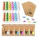FASBET 48 Sets Dinosaur Party Favors Funny Mini Dinosaur Toys Dinosaur Birthday Party Supplies 48 Pack Dino Eggs and 48 Hatching Card Bulk Gifts Novelty Birthday Party Decorations for Kids Boys Girls Toddler - Image 2
