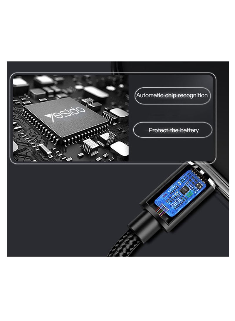 Yesido Yesido CA56 Data Cable Type-C To Lightning 18W PD Fast Charge Data Cable for iPhone - Black  - Image 4