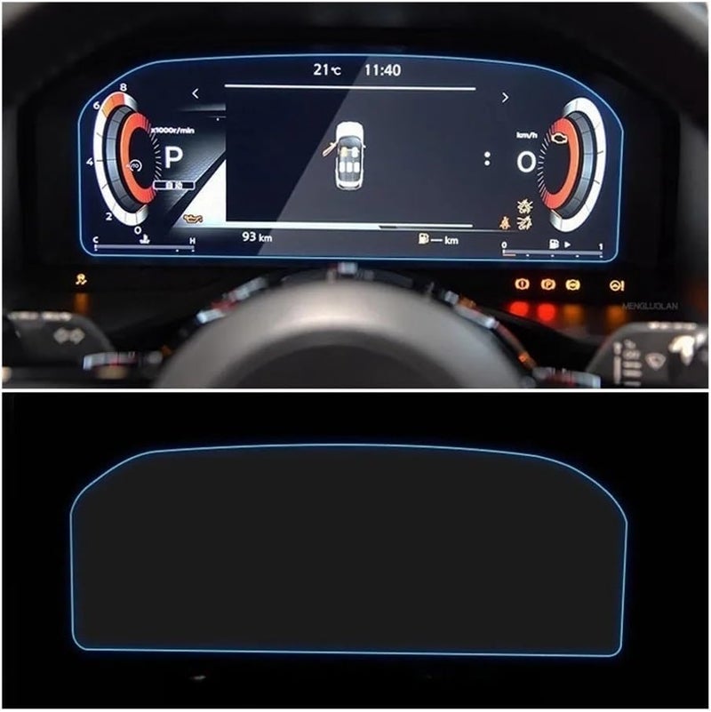فيلم واقي لشاشة GPS لسيارة X-trail لطراز T33 (2021-2022)، ملصق لنظام الملاحة السيارية، فيلم واقي للزجاج المقوى، ملصقات لشاشة GPS، إكسسوارات سيارة، واقي لشاشة الملاحة الأوتوماتيكية. - Image 3