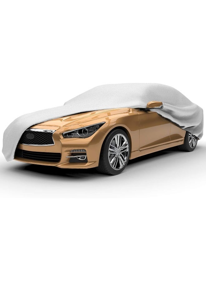 Budge Lite Car Cover Dirtproof, Scratch Resistant, Breathable, Dustproof, Car Cover Fits Sedans up to 228" - Image 2