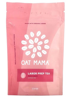 Oat Mama Labor Prep Tea Peach Berry Caffeine Free 14 Tea Bags 32 g 