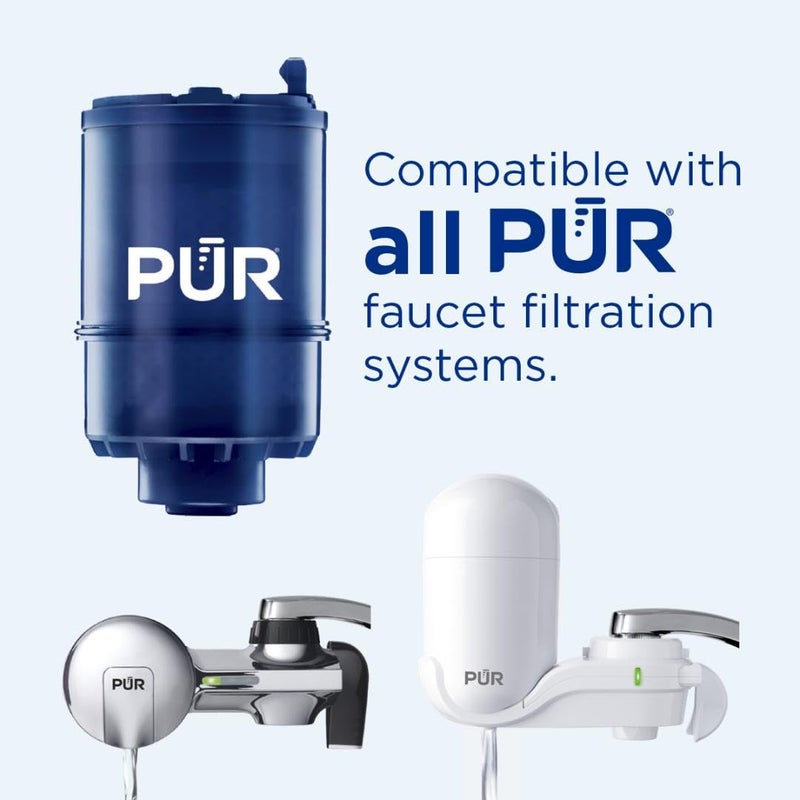 PUR PLUS Faucet Mount Replacement Filter 2-Pack, Genuine PUR Filter, 3-in-1 Powerful, Natural Mineral Filtration, Lead Removal, 6-Month Value, Blue (RF99992) - Image 4
