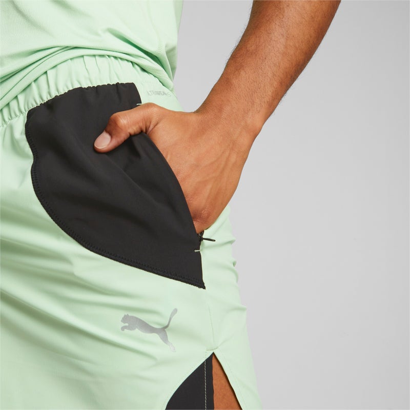 PUMA Run Ultraweave 7" Mens Green Running Shorts - Image 4
