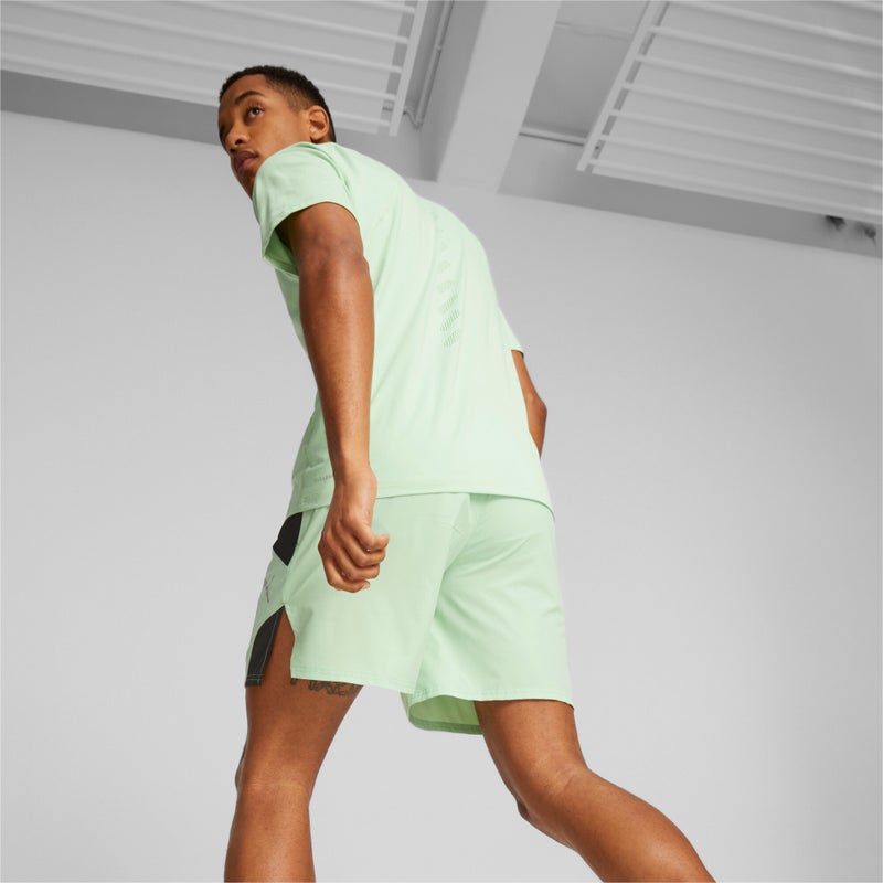 PUMA Run Ultraweave 7" Mens Green Running Shorts - Image 2