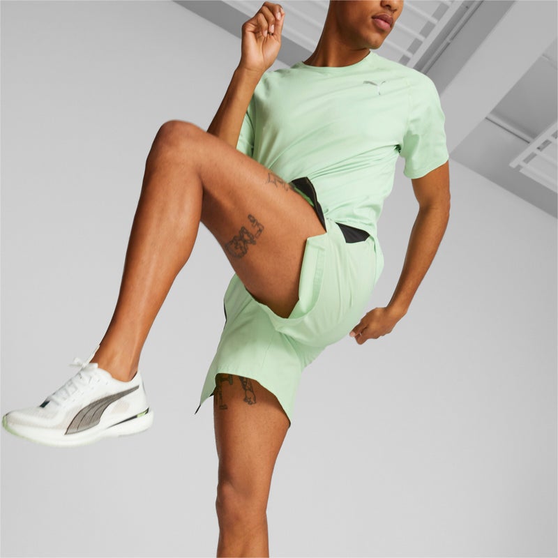 PUMA Run Ultraweave 7" Mens Green Running Shorts - Image 5