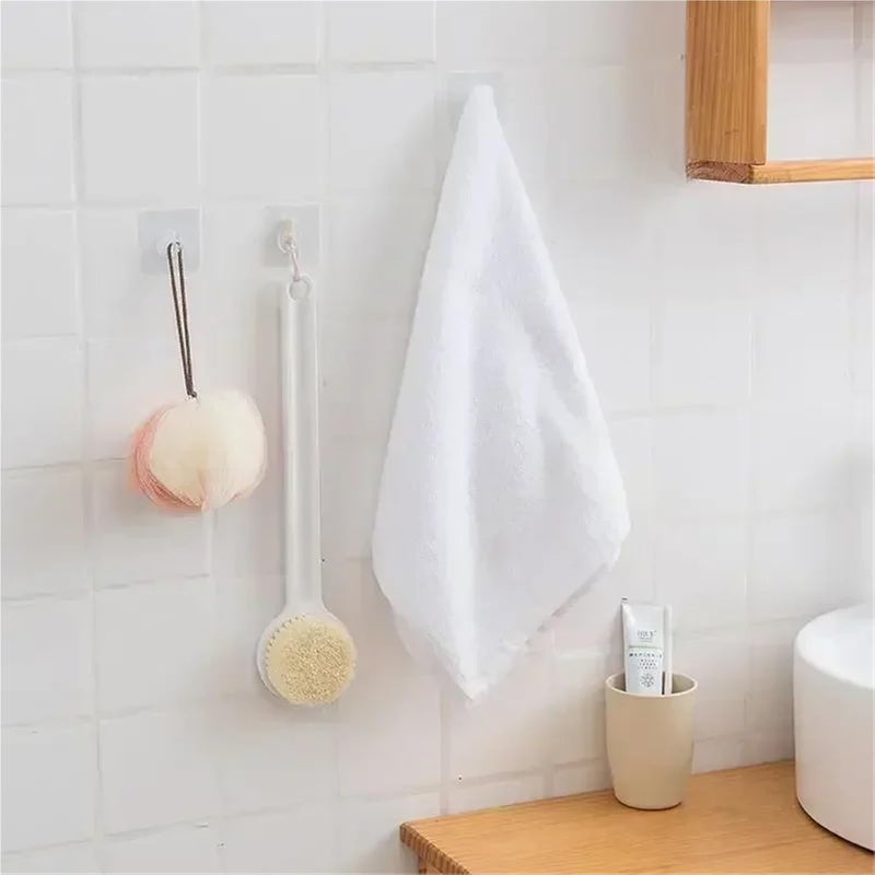 Towel Hook 50pcs Transparent Self Adhesive Hooks Door Wall Mounted Hanger Hook Suction Heavy Load Rack Kitchen Bathroom Organizer Holder - Image 3