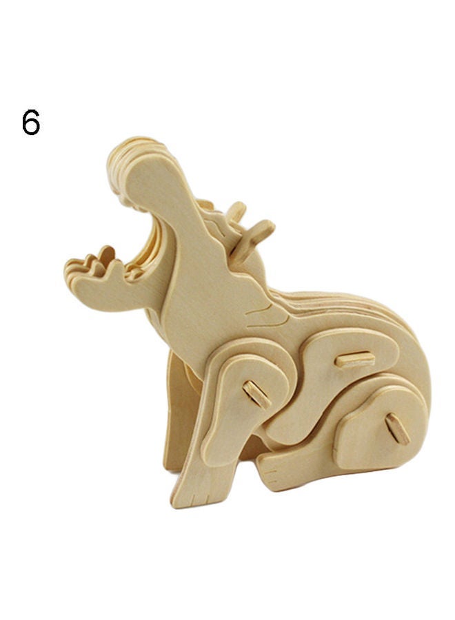 NIBEMINENT 3D Wooden Puzzle For Animal Model 16x18.5x7cm - Image 1