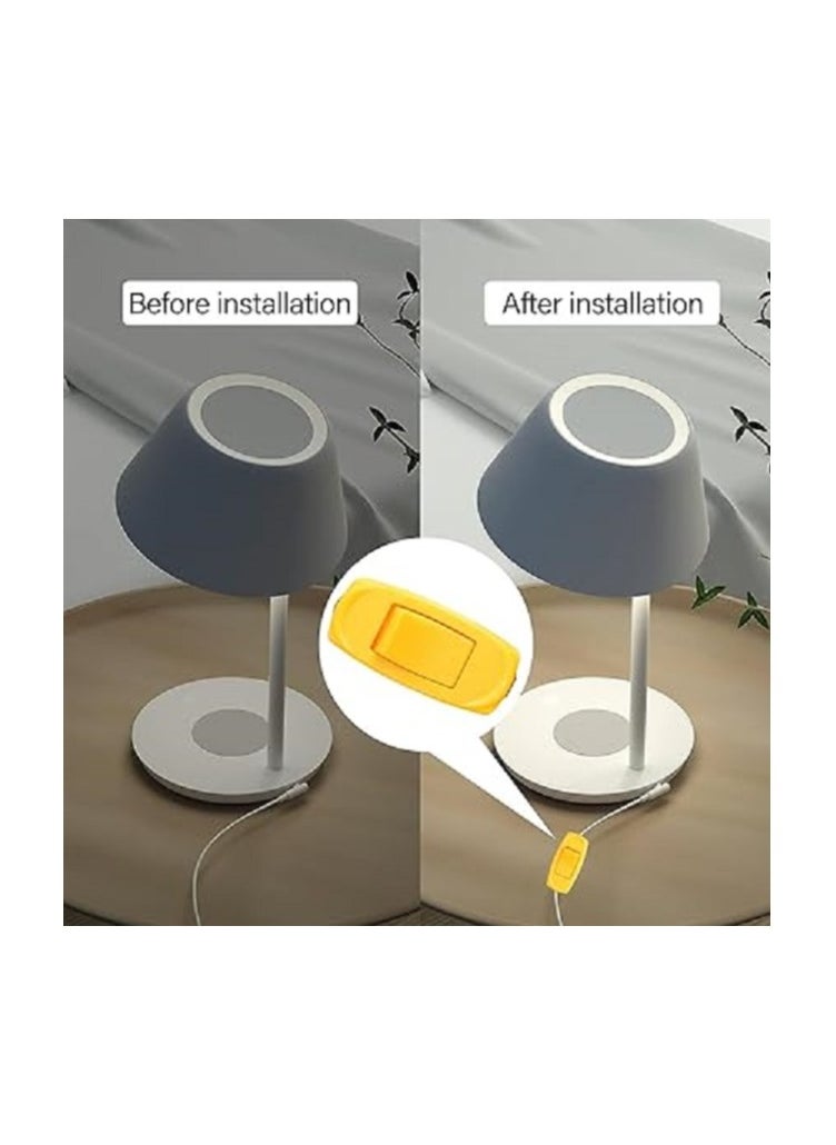 On/off lamp switch for small appliances or bedroom table lamp, 6 amp 220 volt, built-in cord switch (4)